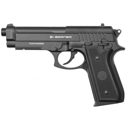 Пневматический пистолет Borner 92M (Beretta 92), кал. 4,5 мм, металл